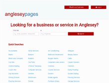 Tablet Screenshot of angleseypages.co.uk